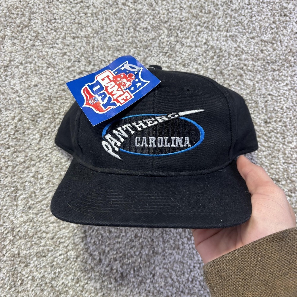 Carolina Panthers Hat‎ Cap Snap Back Mens One Size Black NFL Football Game Day